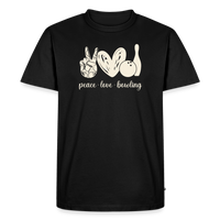 Load image into Gallery viewer, Peace Love Bowling T-Shirt - Black
