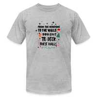 Load image into Gallery viewer, “To the windows to the walls”-Unisex Jersey T-Shirt by Bella + Canvas - heather gray
