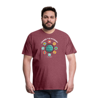 Load image into Gallery viewer, XL SEO Guru: &#39;I Ruined the Internet, I&#39;m an SEO&#39; – Men&#39;s Premium Tee for XL and Up - heather burgundy
