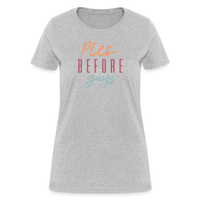 Load image into Gallery viewer, “Pies Before Guys”-Women&#39;s T-Shirt - heather gray
