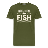 Load image into Gallery viewer, REEL MEN, FISH T-Shirt - Olive Green
