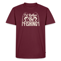 Load image into Gallery viewer, I'd Rather Fishing T-Shirt - Burgundy

