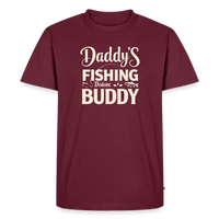 Load image into Gallery viewer, Daddys Fishing Dishine Buddy T-Shirt - Burgundy
