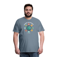 Load image into Gallery viewer, XL SEO Guru: &#39;I Ruined the Internet, I&#39;m an SEO&#39; – Men&#39;s Premium Tee for XL and Up - steel blue
