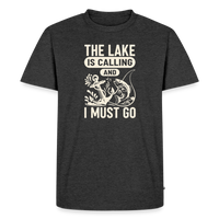 Load image into Gallery viewer, The Lake Is Calling And I Must Go T-Shirt - Heather Anthracite
