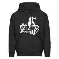 Load image into Gallery viewer, Fork Off! – The No Forks Official Men&#39;s Hoodie - charcoal grey
