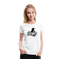 Load image into Gallery viewer, Loud &amp; Clear – No Forks Women’s Premium Tee (Black Logo Edition) - white
