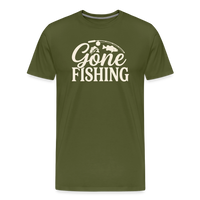 Load image into Gallery viewer, Gone Fishing T-Shirt - Olive Green
