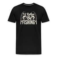 Load image into Gallery viewer, I'd Rather Fishing T-Shirt - Black
