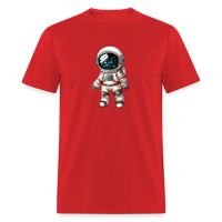 Load image into Gallery viewer, &quot;Cosmic Voyager: Adorable Spaceman&quot; 100% Cotton Unisex T-Shirt - red
