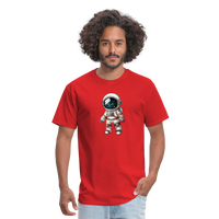 Load image into Gallery viewer, &quot;Cosmic Voyager: Adorable Spaceman&quot; 100% Cotton Unisex T-Shirt - red
