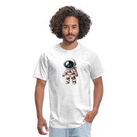 Load image into Gallery viewer, &quot;Cosmic Voyager: Adorable Spaceman&quot; 100% Cotton Unisex T-Shirt - light heather gray
