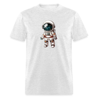 Load image into Gallery viewer, &quot;Cosmic Voyager: Adorable Spaceman&quot; 100% Cotton Unisex T-Shirt - light heather gray
