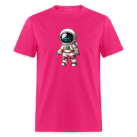 Load image into Gallery viewer, &quot;Cosmic Voyager: Adorable Spaceman&quot; 100% Cotton Unisex T-Shirt - fuchsia
