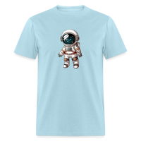 Load image into Gallery viewer, &quot;Cosmic Voyager: Adorable Spaceman&quot; 100% Cotton Unisex T-Shirt - powder blue
