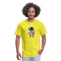 Load image into Gallery viewer, &quot;Cosmic Voyager: Adorable Spaceman&quot; 100% Cotton Unisex T-Shirt - yellow
