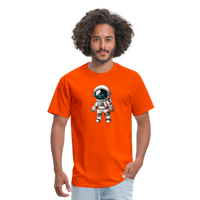 Load image into Gallery viewer, &quot;Cosmic Voyager: Adorable Spaceman&quot; 100% Cotton Unisex T-Shirt - orange
