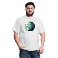Load image into Gallery viewer, &quot;Earth Buddy: Charming Globe&quot; 100% Cotton Unisex T-Shirt - white
