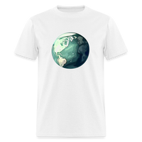 Load image into Gallery viewer, &quot;Earth Buddy: Charming Globe&quot; 100% Cotton Unisex T-Shirt - white
