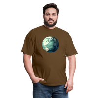 Load image into Gallery viewer, &quot;Earth Buddy: Charming Globe&quot; 100% Cotton Unisex T-Shirt - brown
