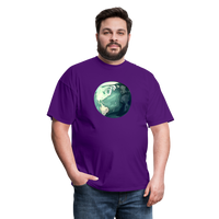 Load image into Gallery viewer, &quot;Earth Buddy: Charming Globe&quot; 100% Cotton Unisex T-Shirt - purple
