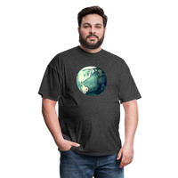 Load image into Gallery viewer, &quot;Earth Buddy: Charming Globe&quot; 100% Cotton Unisex T-Shirt - heather black
