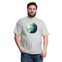 Load image into Gallery viewer, &quot;Earth Buddy: Charming Globe&quot; 100% Cotton Unisex T-Shirt - heather gray
