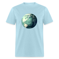 Load image into Gallery viewer, &quot;Earth Buddy: Charming Globe&quot; 100% Cotton Unisex T-Shirt - powder blue
