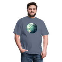 Load image into Gallery viewer, &quot;Earth Buddy: Charming Globe&quot; 100% Cotton Unisex T-Shirt - denim
