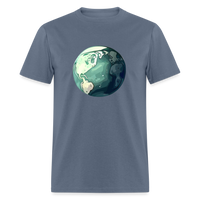 Load image into Gallery viewer, &quot;Earth Buddy: Charming Globe&quot; 100% Cotton Unisex T-Shirt - denim
