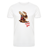 Load image into Gallery viewer, &quot;Texas Charm: Y&#39;all&#39;s Finest&quot; Organic Tri-Blend T-Shirt - white
