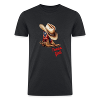 Load image into Gallery viewer, &quot;Texas Charm: Y&#39;all&#39;s Finest&quot; Organic Tri-Blend T-Shirt - heather black
