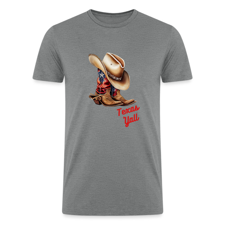 "Texas Charm: Y'all's Finest" Organic Tri-Blend T-Shirt - heather gray