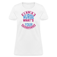 Load image into Gallery viewer, &quot;Nurse Superpower: Everyday Hero&quot; Women&#39;s Cotton T-Shirt - white
