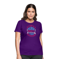 Load image into Gallery viewer, &quot;Nurse Superpower: Everyday Hero&quot; Women&#39;s Cotton T-Shirt - purple
