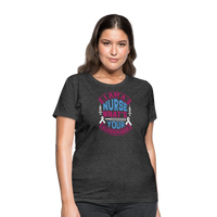 Load image into Gallery viewer, &quot;Nurse Superpower: Everyday Hero&quot; Women&#39;s Cotton T-Shirt - heather black
