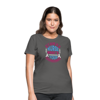 Load image into Gallery viewer, &quot;Nurse Superpower: Everyday Hero&quot; Women&#39;s Cotton T-Shirt - charcoal
