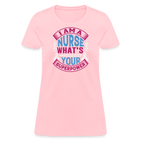 Load image into Gallery viewer, &quot;Nurse Superpower: Everyday Hero&quot; Women&#39;s Cotton T-Shirt - pink
