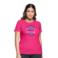 Load image into Gallery viewer, &quot;Nurse Superpower: Everyday Hero&quot; Women&#39;s Cotton T-Shirt - fuchsia

