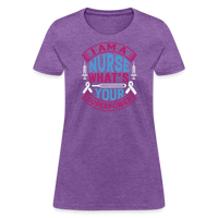 Load image into Gallery viewer, &quot;Nurse Superpower: Everyday Hero&quot; Women&#39;s Cotton T-Shirt - purple heather
