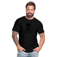 Load image into Gallery viewer, &quot;Graduate&#39;s Journey: Proud Dad Edition&quot; 100% Cotton Men’s Premium Organic  T-Shirt - black
