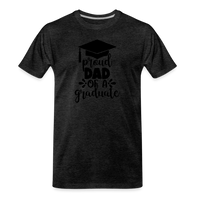 Load image into Gallery viewer, &quot;Graduate&#39;s Journey: Proud Dad Edition&quot; 100% Cotton Men’s Premium Organic  T-Shirt - charcoal grey
