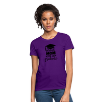 Load image into Gallery viewer, &quot;Graduate&#39;s Pride: Mom&#39;s Joy&quot; 100% Cotton Women&#39;s T-Shirt - purple
