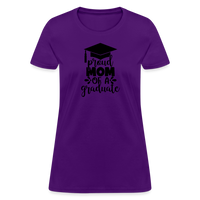 Load image into Gallery viewer, &quot;Graduate&#39;s Pride: Mom&#39;s Joy&quot; 100% Cotton Women&#39;s T-Shirt - purple
