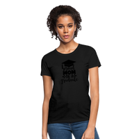 Load image into Gallery viewer, &quot;Graduate&#39;s Pride: Mom&#39;s Joy&quot; 100% Cotton Women&#39;s T-Shirt - black

