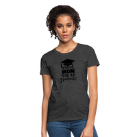 Load image into Gallery viewer, &quot;Graduate&#39;s Pride: Mom&#39;s Joy&quot; 100% Cotton Women&#39;s T-Shirt - heather black
