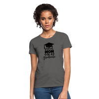 Load image into Gallery viewer, &quot;Graduate&#39;s Pride: Mom&#39;s Joy&quot; 100% Cotton Women&#39;s T-Shirt - charcoal
