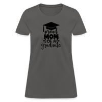 Load image into Gallery viewer, &quot;Graduate&#39;s Pride: Mom&#39;s Joy&quot; 100% Cotton Women&#39;s T-Shirt - charcoal
