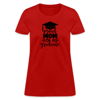 Load image into Gallery viewer, &quot;Graduate&#39;s Pride: Mom&#39;s Joy&quot; 100% Cotton Women&#39;s T-Shirt - red
