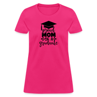 Load image into Gallery viewer, &quot;Graduate&#39;s Pride: Mom&#39;s Joy&quot; 100% Cotton Women&#39;s T-Shirt - fuchsia
